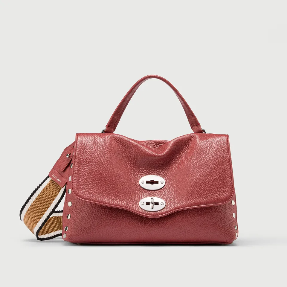 Zanellato Postina® S borsa rossa Radicchio di Treviso in pelle martellata