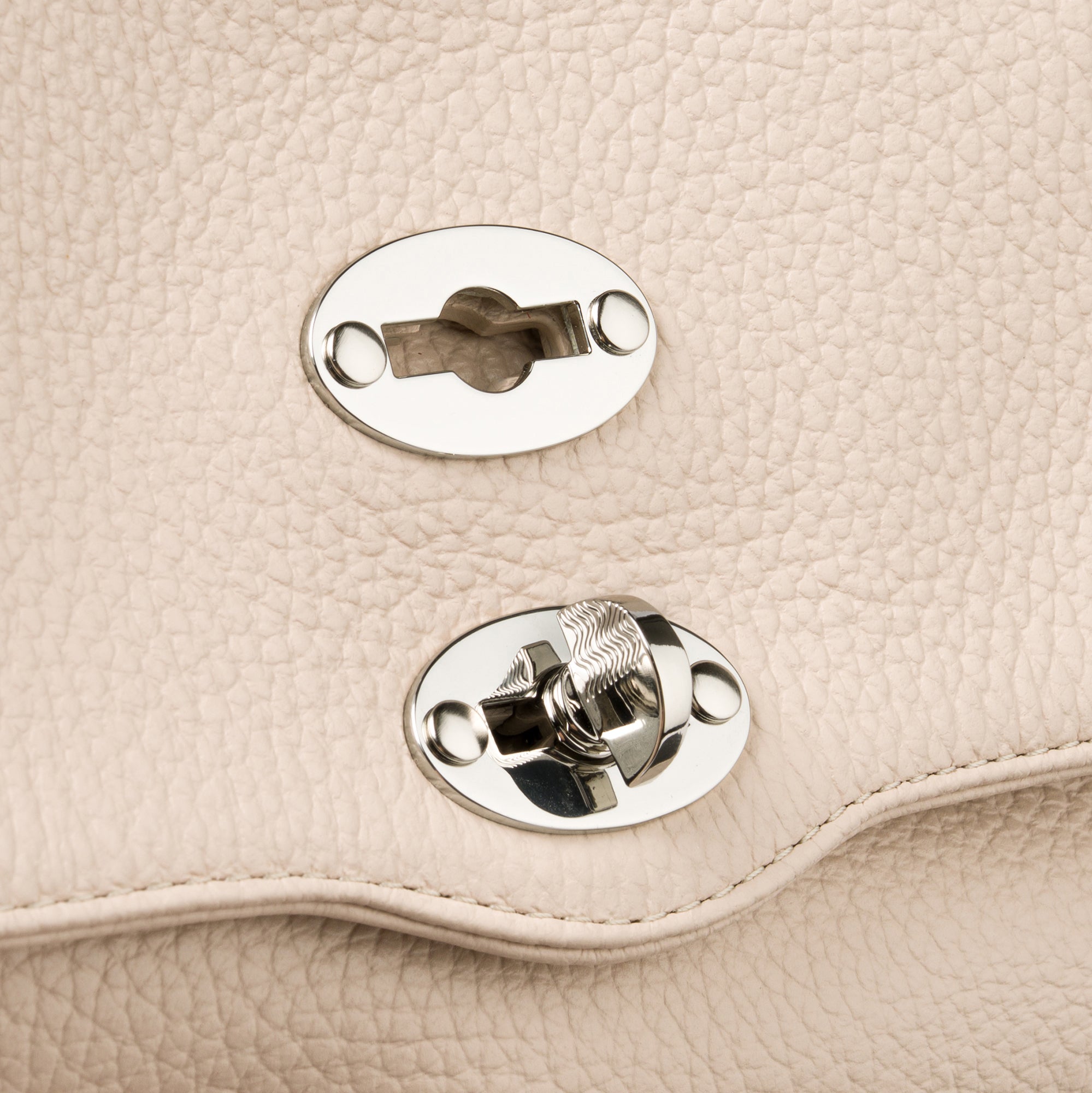 Zanellato Postina® Baby borsa bianca in pelle martellata