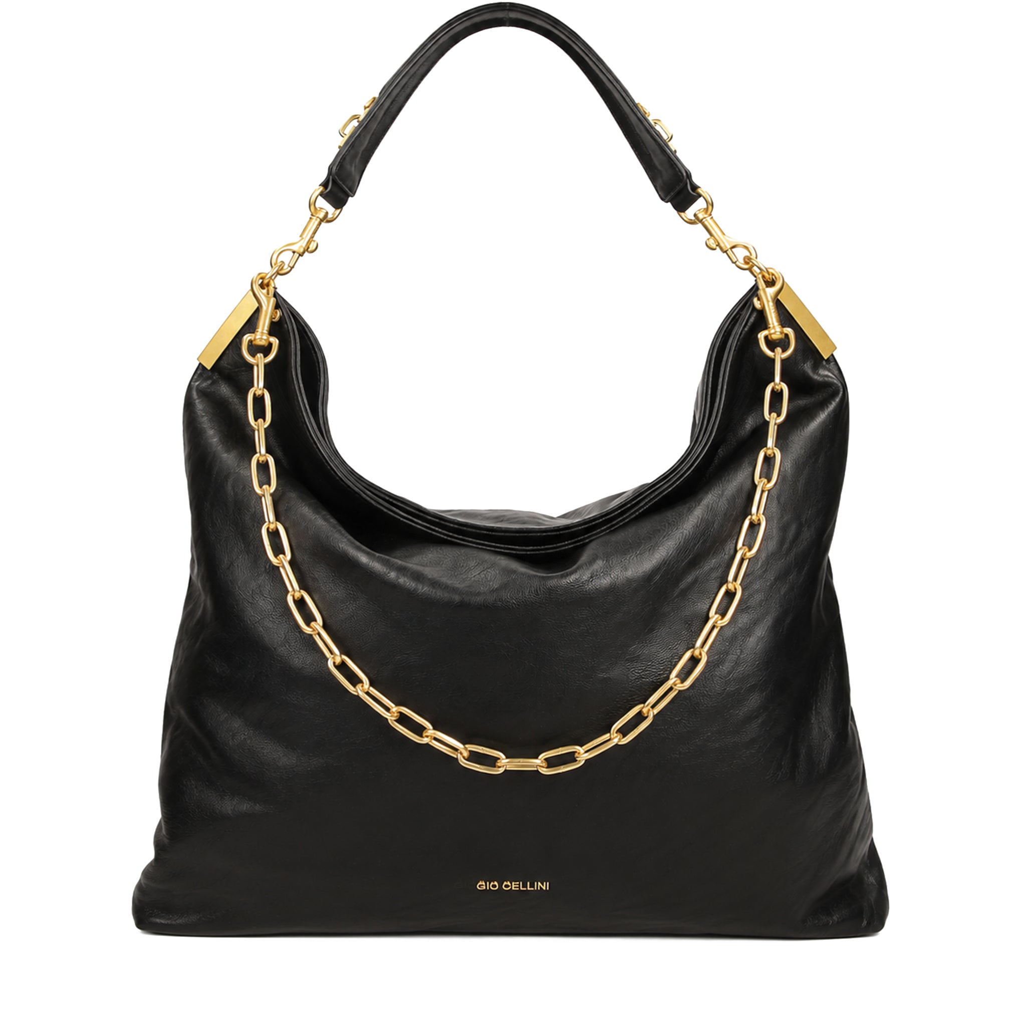 Gio Cellini BORSE Shopper borsa nera ecopelle vintage