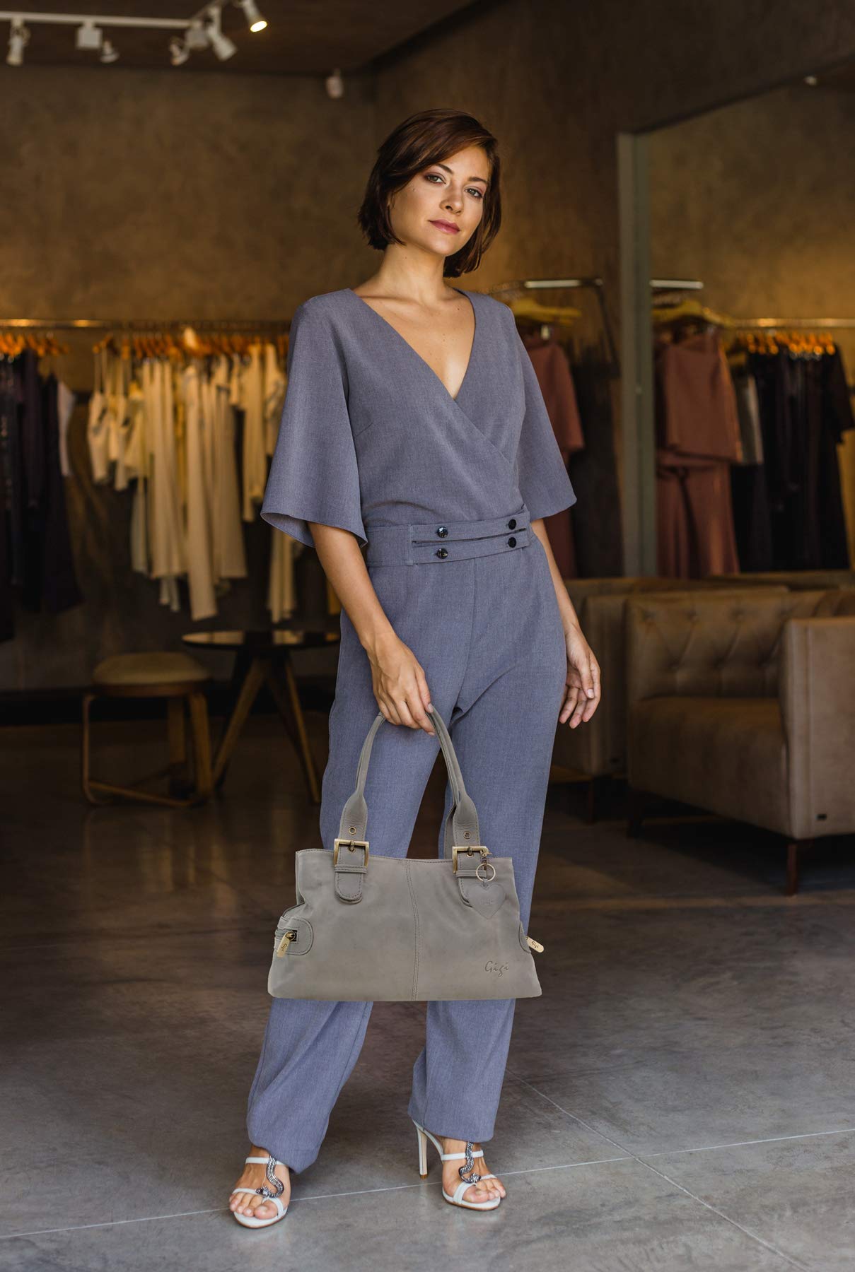 Gigi Othello Collection 6165 borsa tote in pelle multitasche