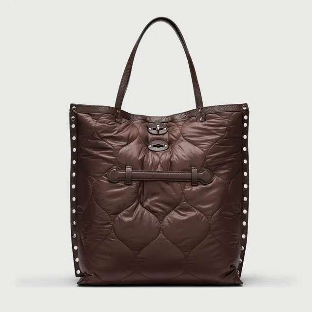 Zanellato A' Spasso® M borsa tote Brown Perugia in nylon
