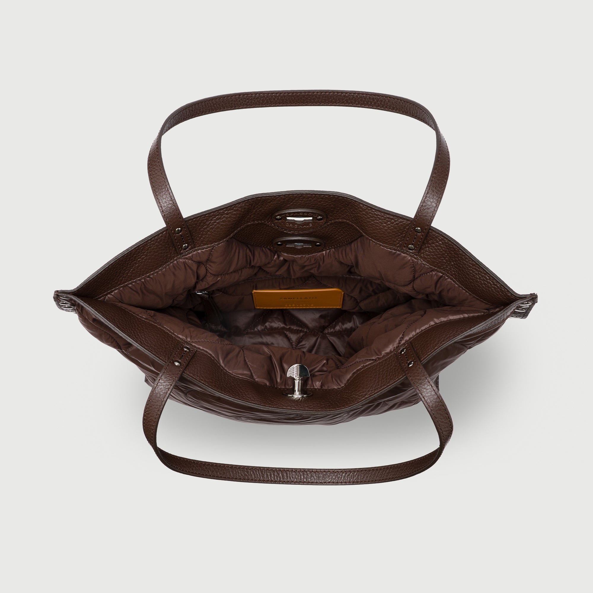 Zanellato A' Spasso® M borsa tote Brown Perugia in nylon