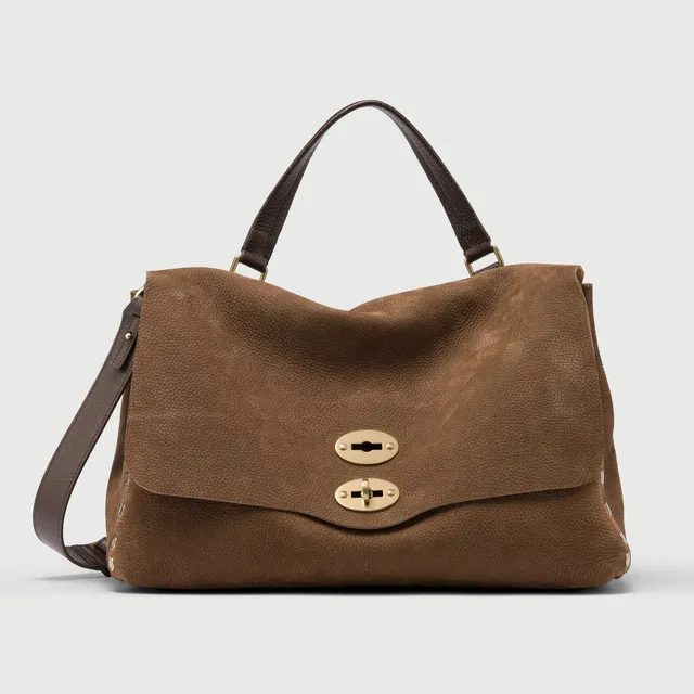 Zanellato Postina® borsa M marrone in nabuk