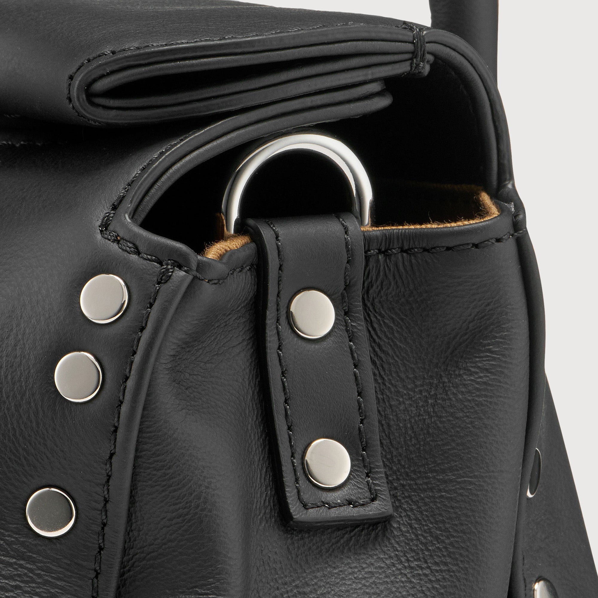 Zanellato Dotta® BABY borsa mini nera in pelle liscia