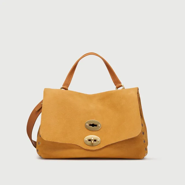 Zanellato Postina® S borsa a mano Brown Brandy in nabuk