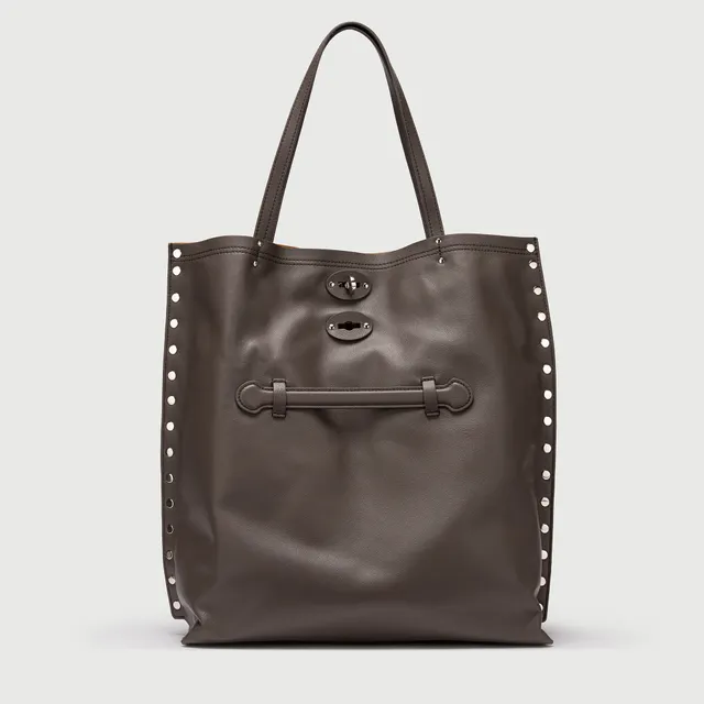 Zanellato A' Spasso® M borsa marrone pelle liscia