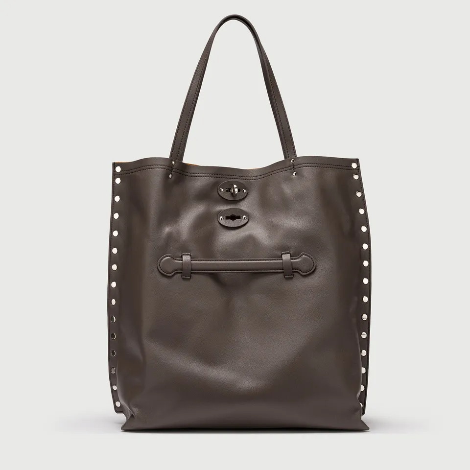 Zanellato A' Spasso® M borsa marrone pelle liscia