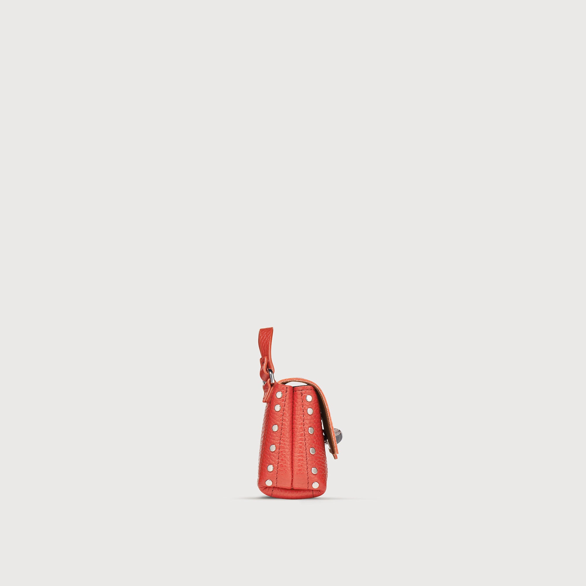Zanellato Postina® Wallet Mini portafoglio rosso in pelle martellata