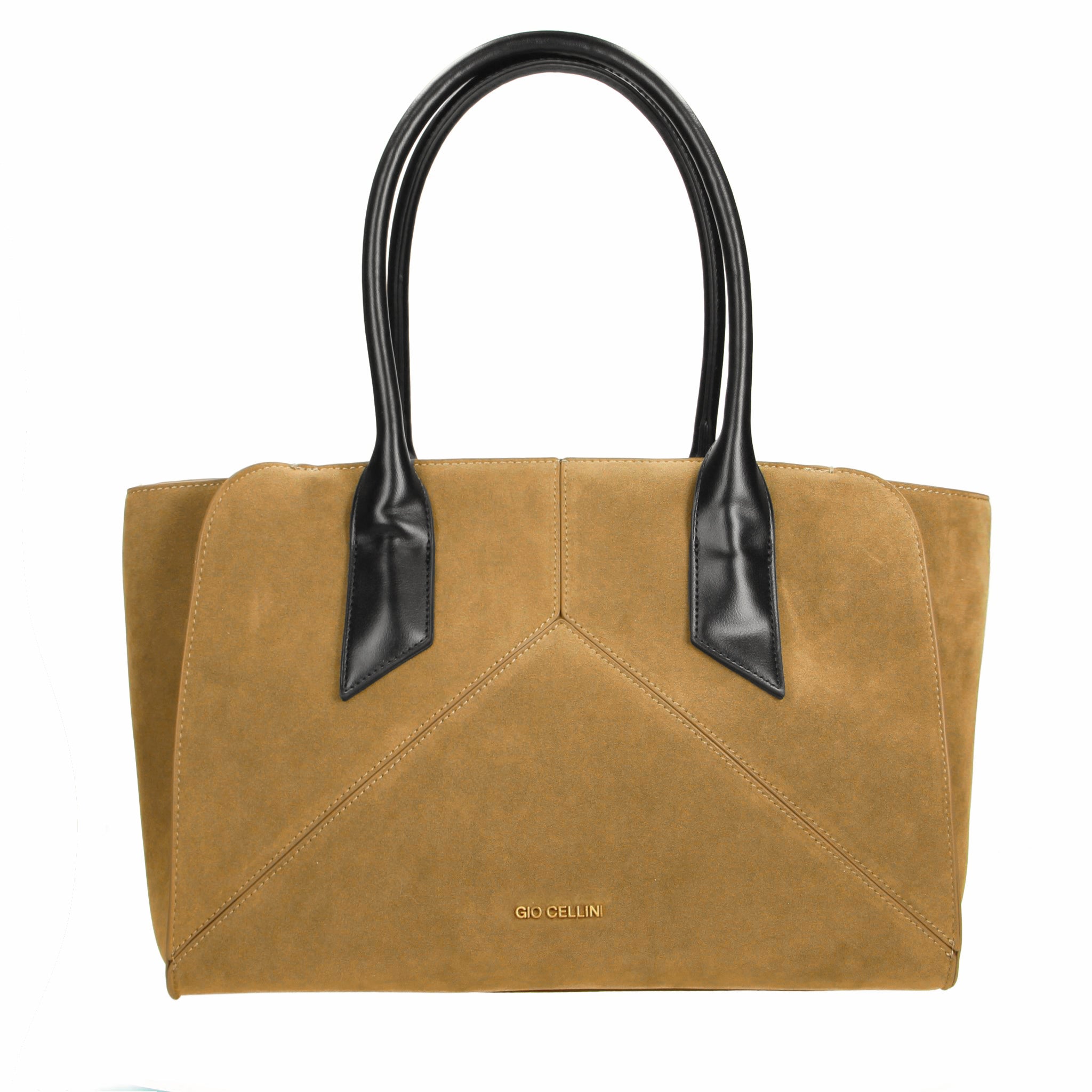Gio Cellini MAXI BAG GIO CELLINI borsa camel in eco-camoscio