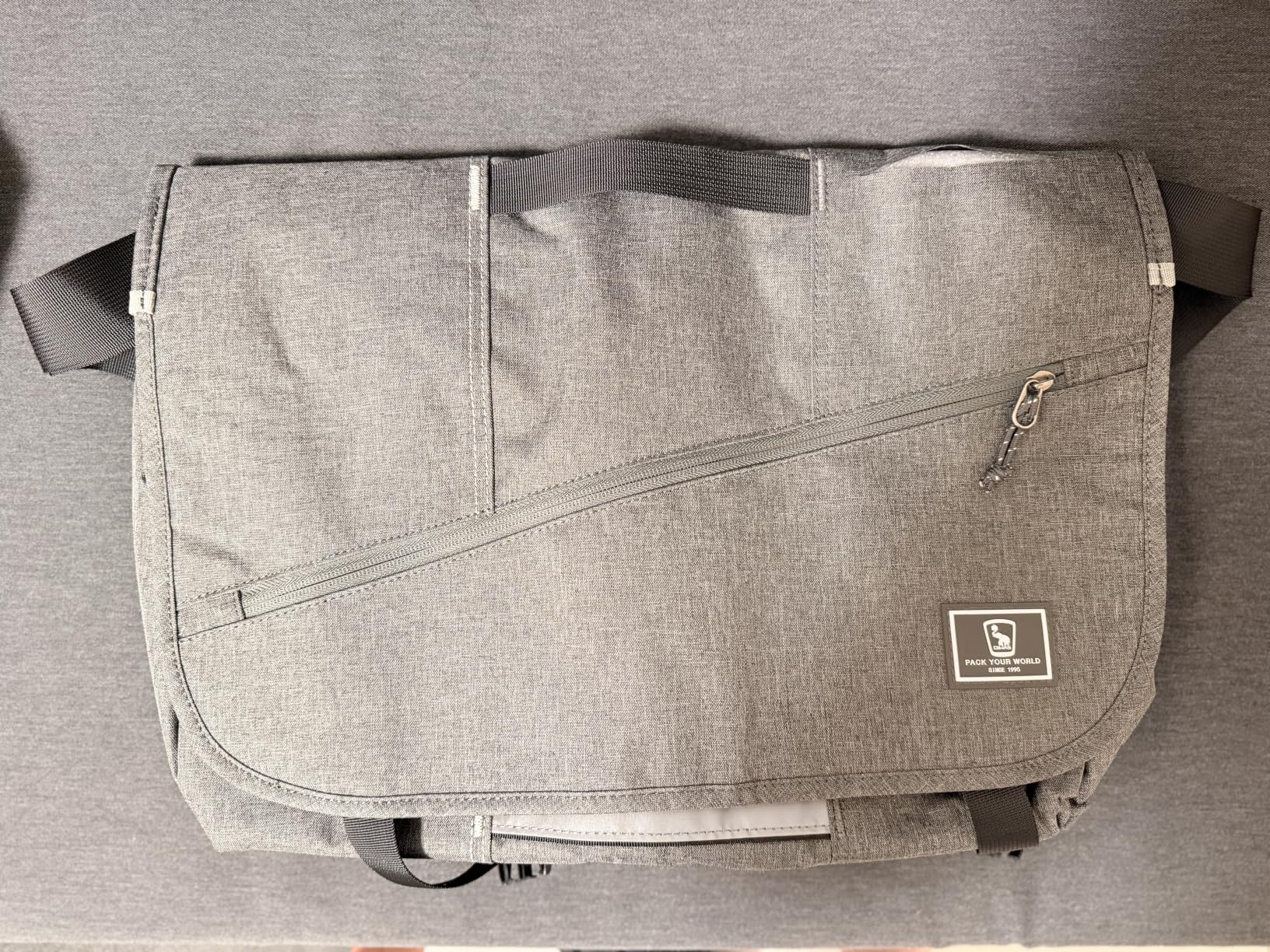 OIWAS Messenger Bags borsa laptop grigia 15,6 pollici impermeabile
