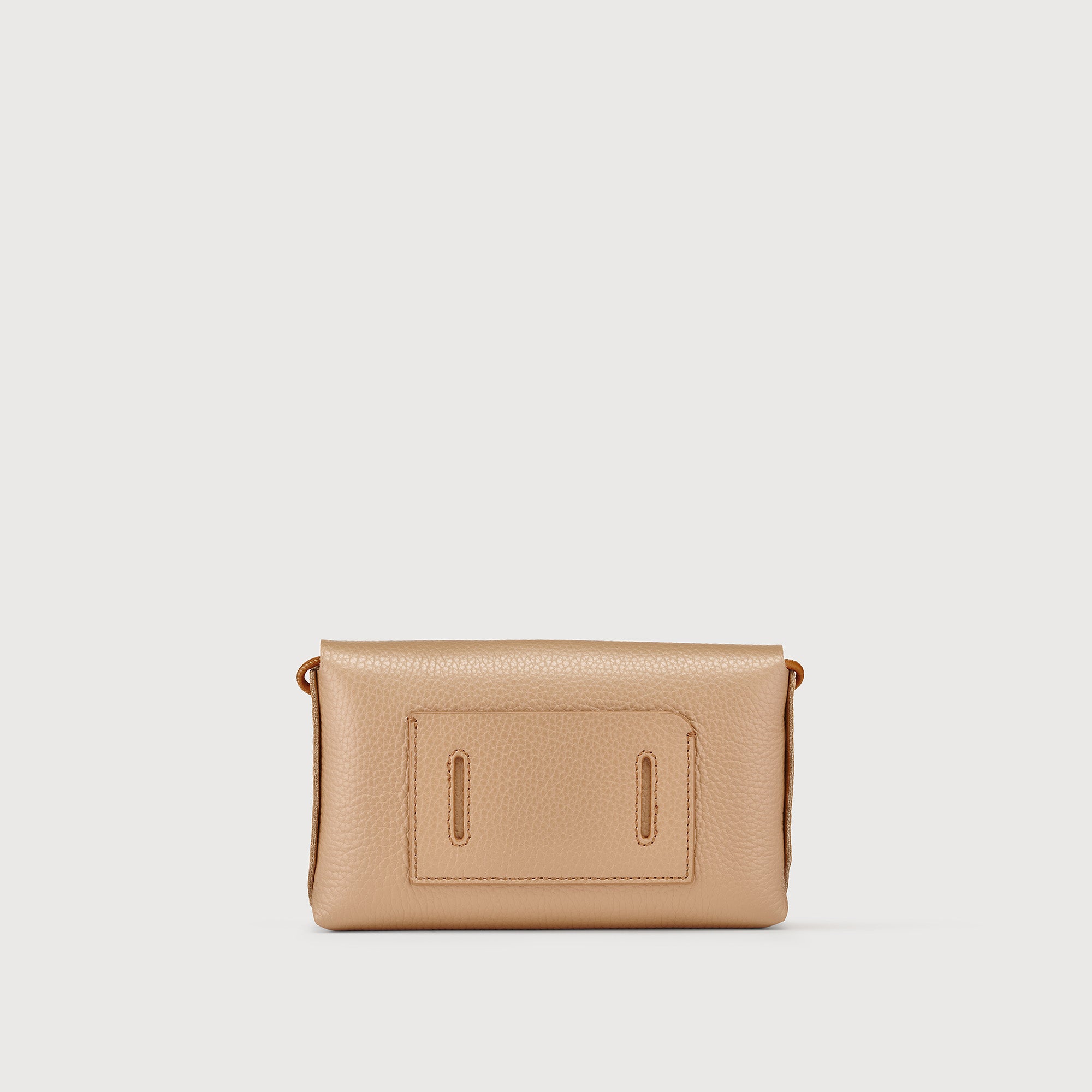 Zanellato Lettera® S clutch marrone pelle martellata