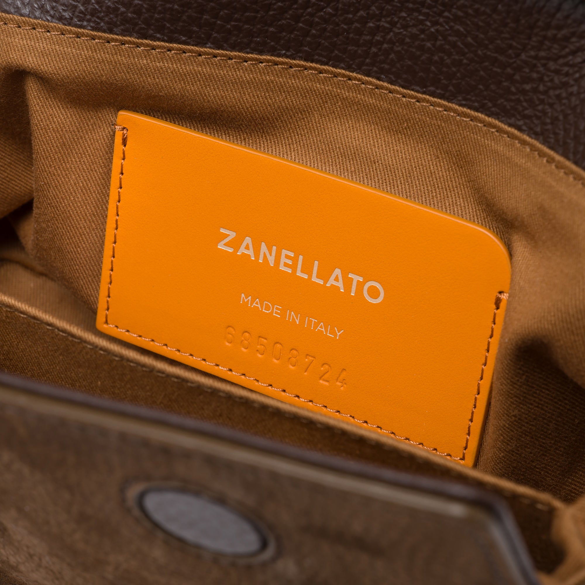 Zanellato Dotta® Baby borsa marrone in nabuk effetto gommato