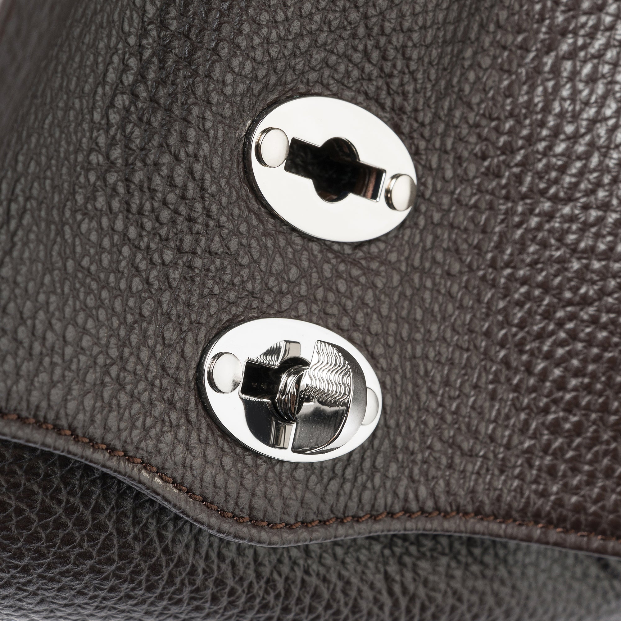 Zanellato Postina® Baby borsa marrone pelle martellata idrorepellente