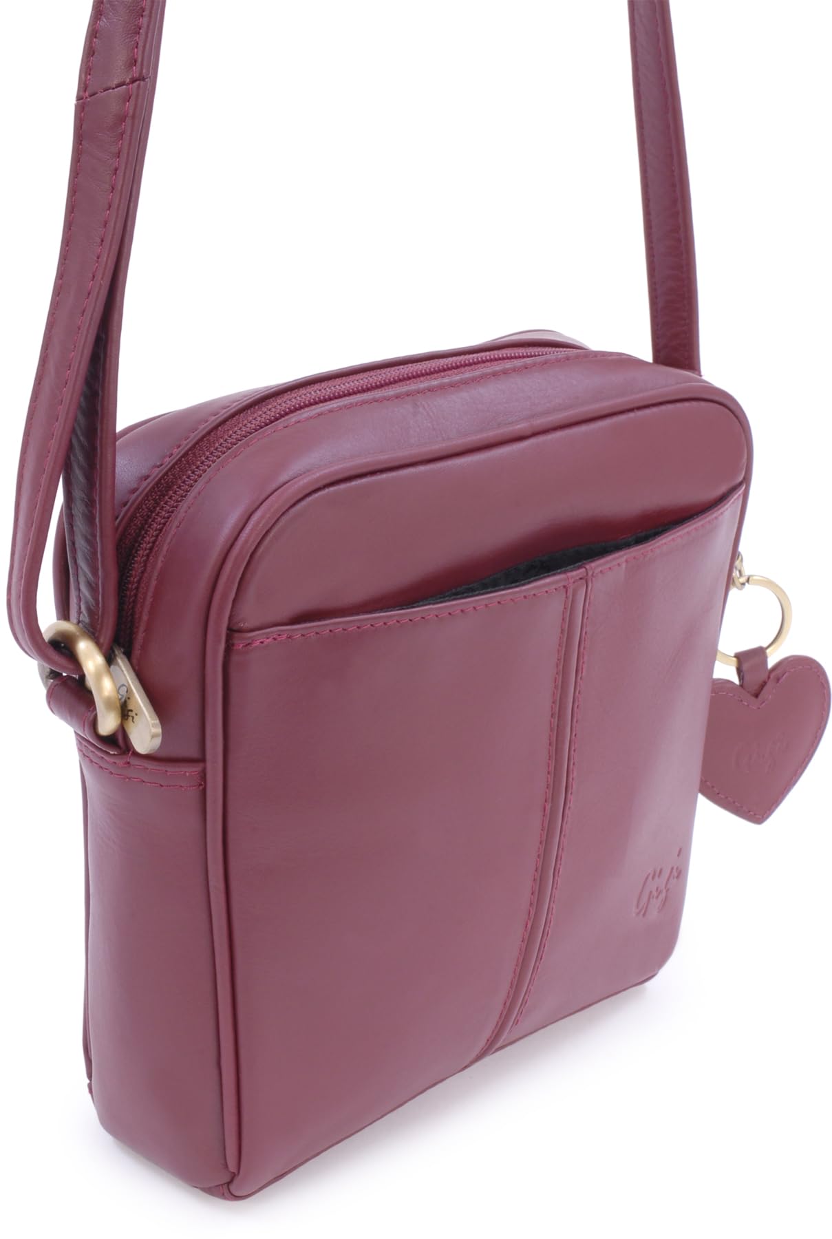 Gigi Othello Collection 22-29 borsa a tracolla in pelle Bourgogne