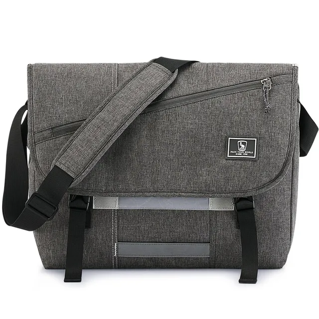 OIWAS Messenger Bags borsa laptop grigia 15,6 pollici impermeabile