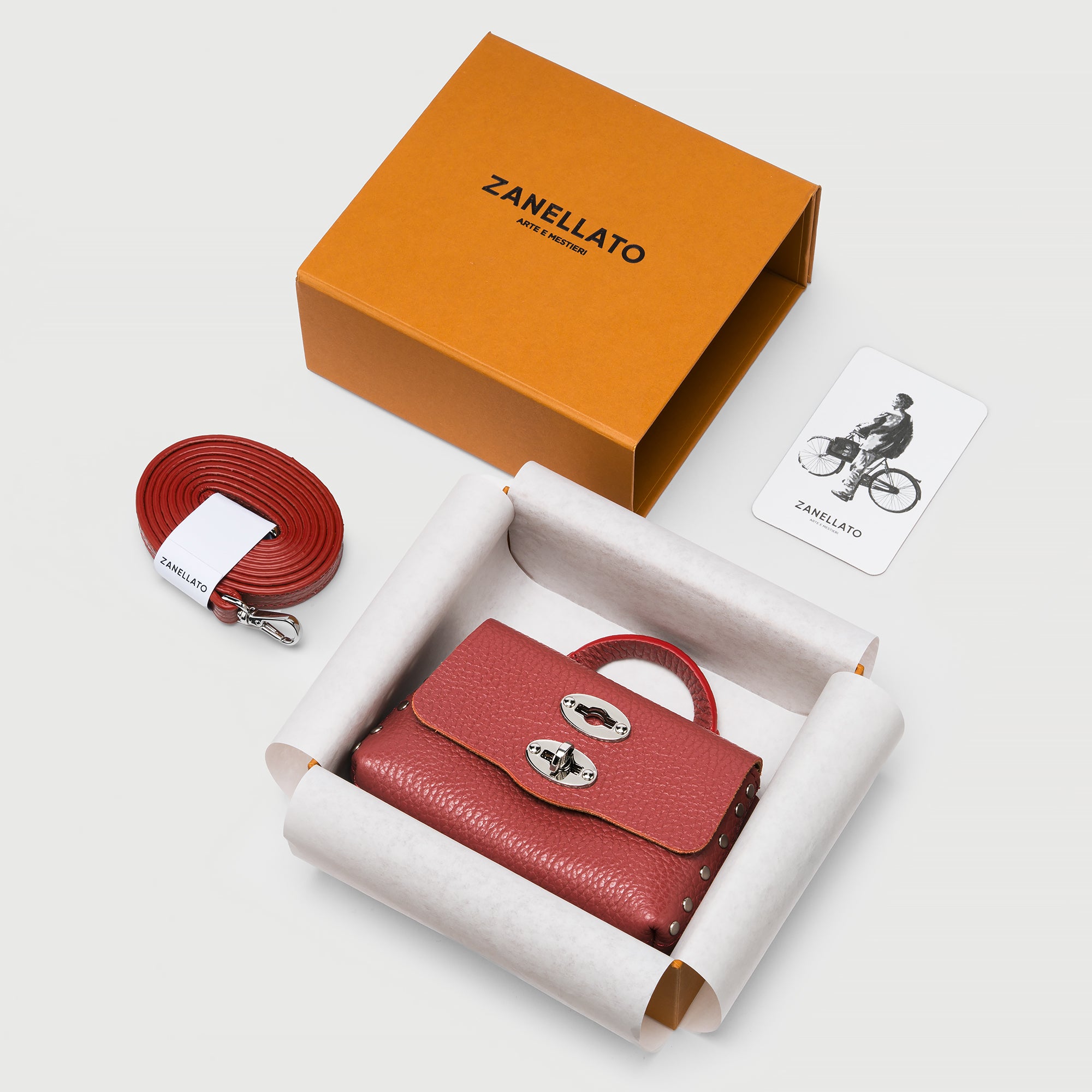 Zanellato Postina® Wallet portafoglio mini rosso Radicchio di Treviso
