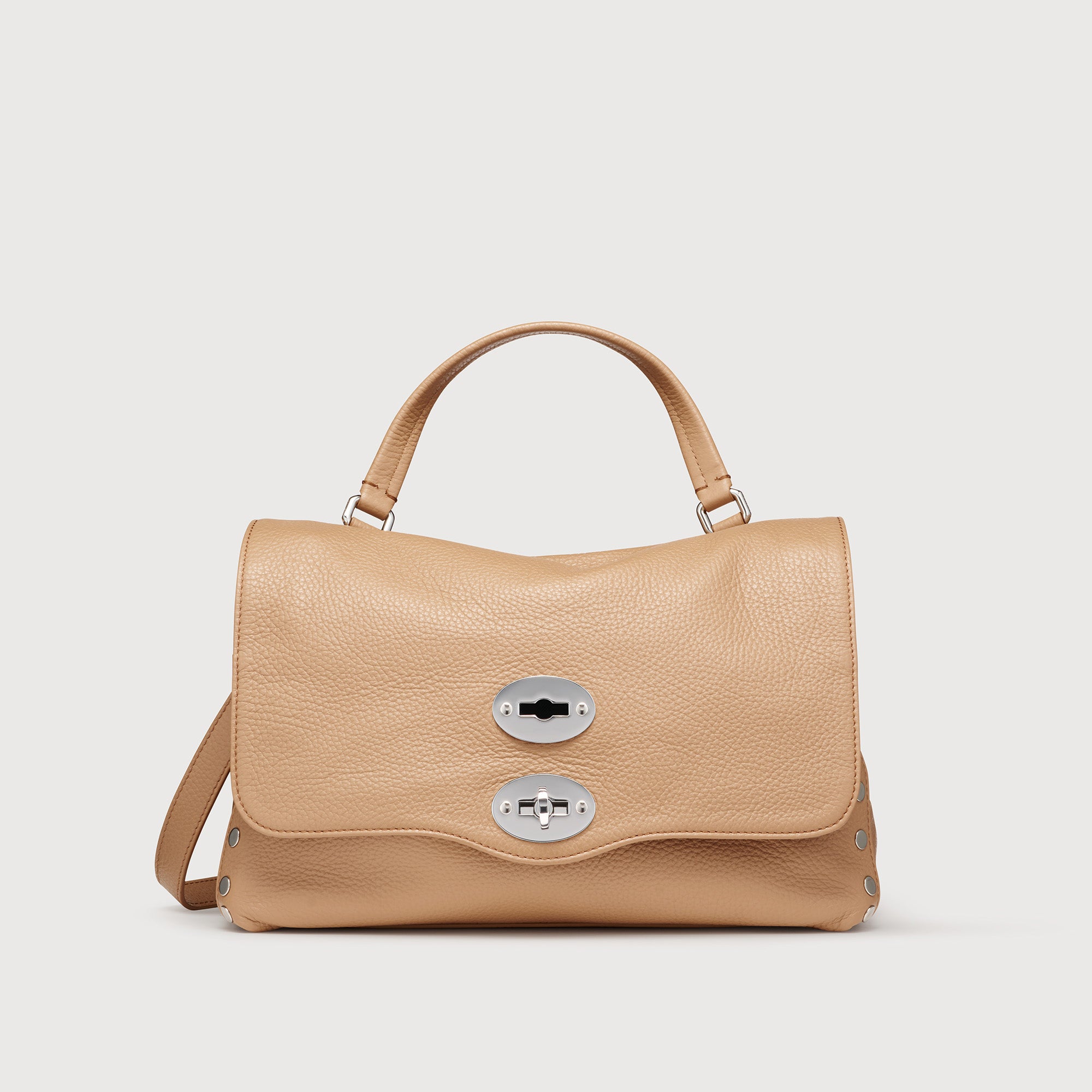 Zanellato Postina® S borsa marrone pelle martellata