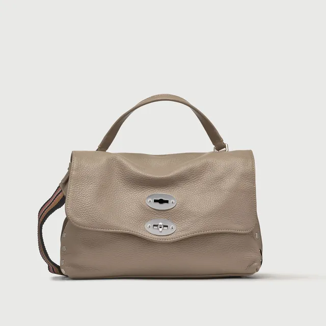 Zanellato Postina® S borsa grigia Creta pelle martellata