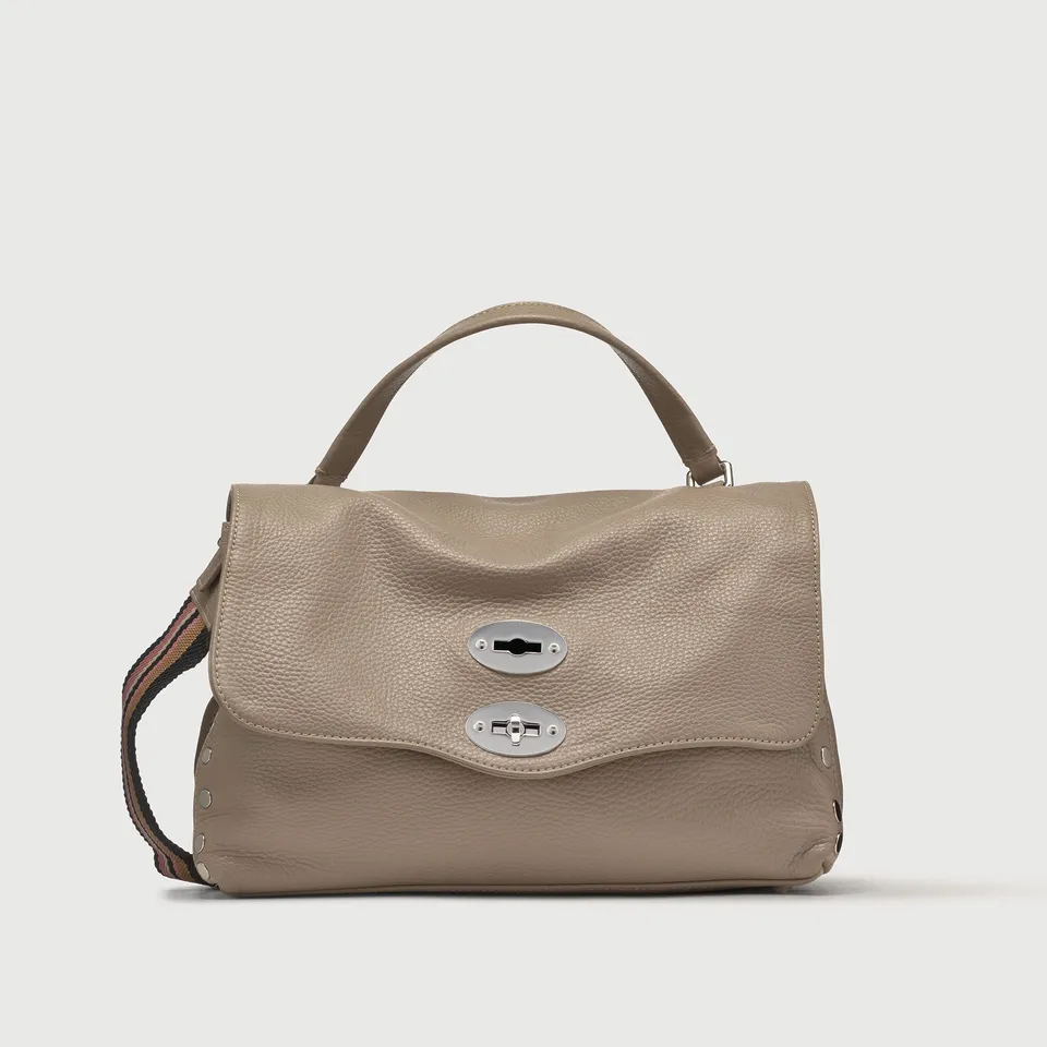 Zanellato Postina® S borsa grigia Creta pelle martellata