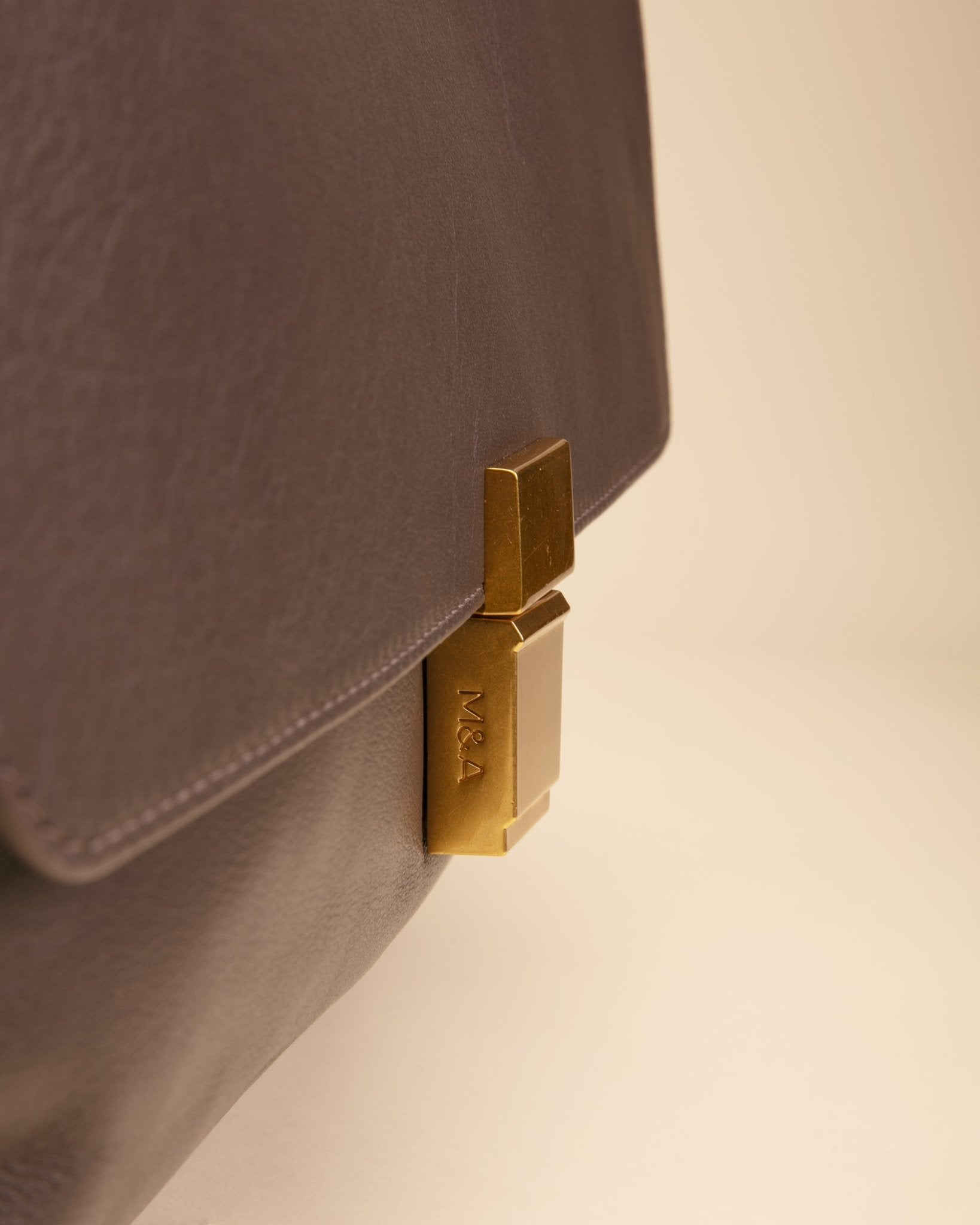 Marks&Angels Niki Castagno borsa a spalla in pelle