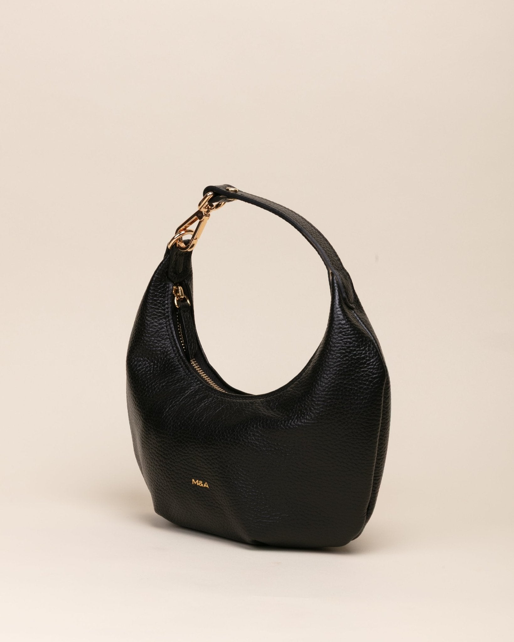 Marks&Angels Mini Vicky Nero borsa hobo in pelle Dollarino