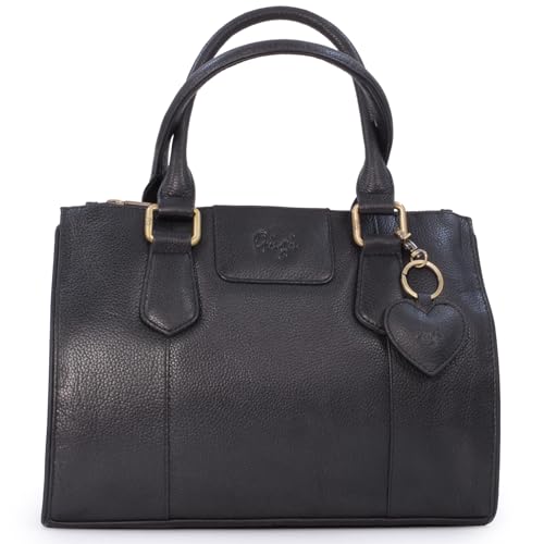 Gigi Giovanna Collection 9046G borsa tote in pelle media espandibile