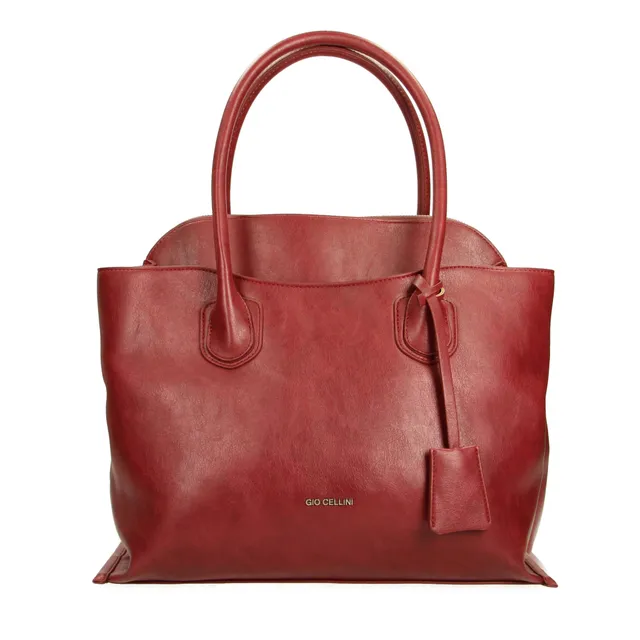 Gio Cellini BORSE MAXI BAG ecopelle vintage Bordeaux