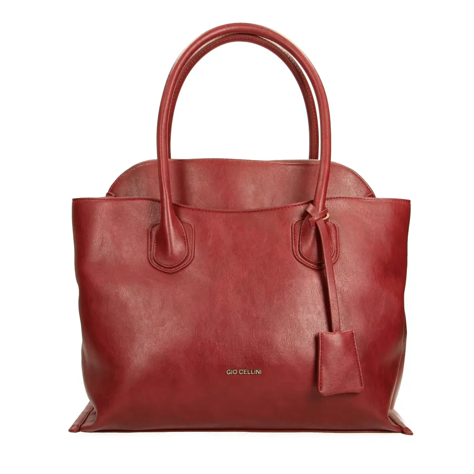 Gio Cellini BORSE MAXI BAG ecopelle vintage Bordeaux