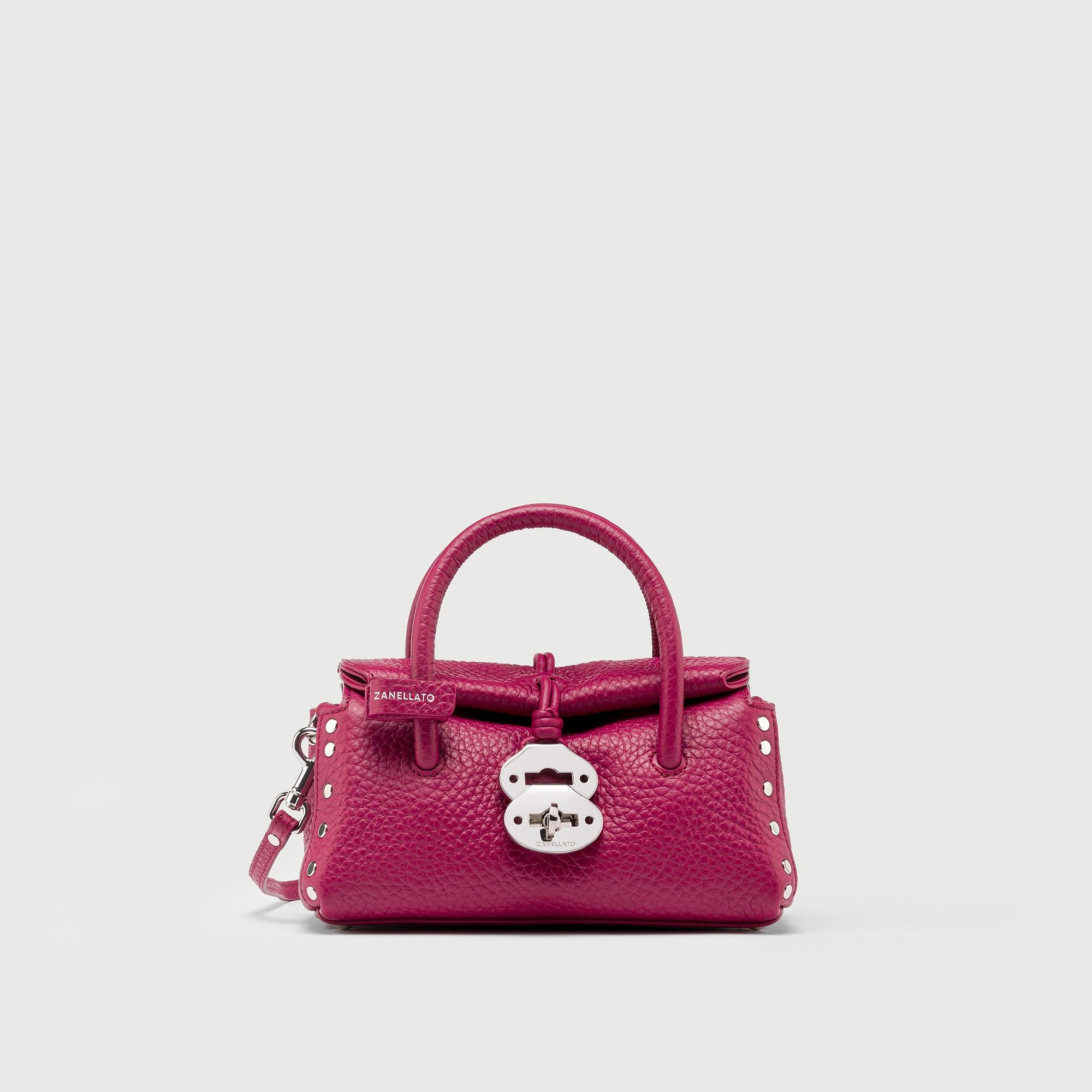 Zanellato Dotta® BABY borsa Pink Damasco in pelle martellata