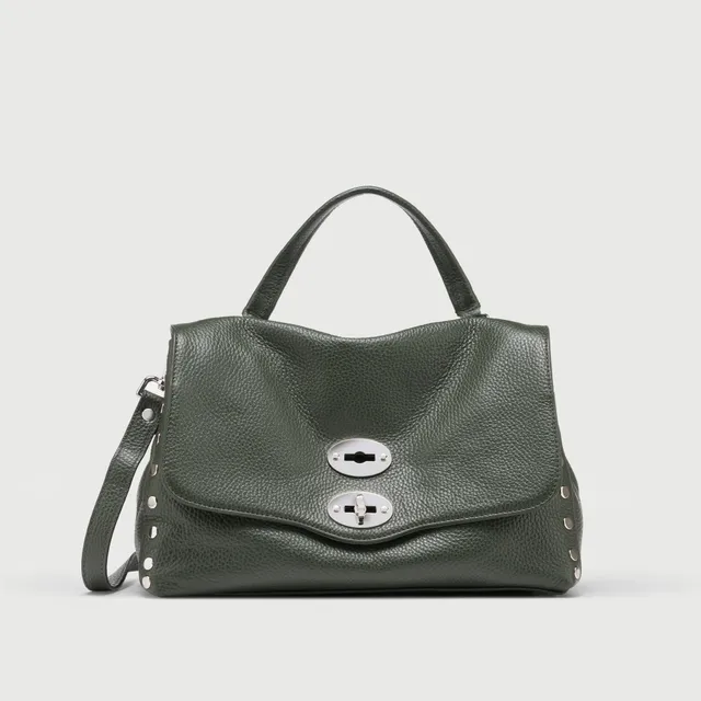 Zanellato Postina® S borsa Green Giardino di Boboli in pelle martellata