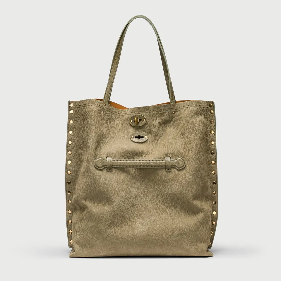 Zanellato A' Spasso® M borsa verde in nabuk