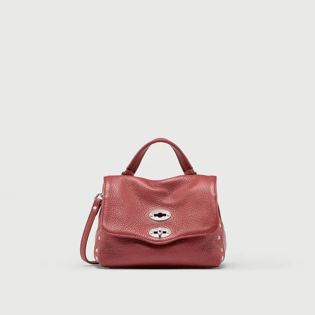 Zanellato Postina® Baby in Red Radicchio di Treviso borsa in pelle martellata
