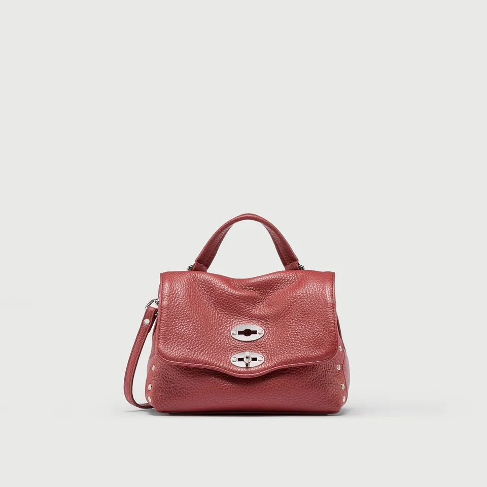 Zanellato Postina® Baby in Red Radicchio di Treviso borsa in pelle martellata