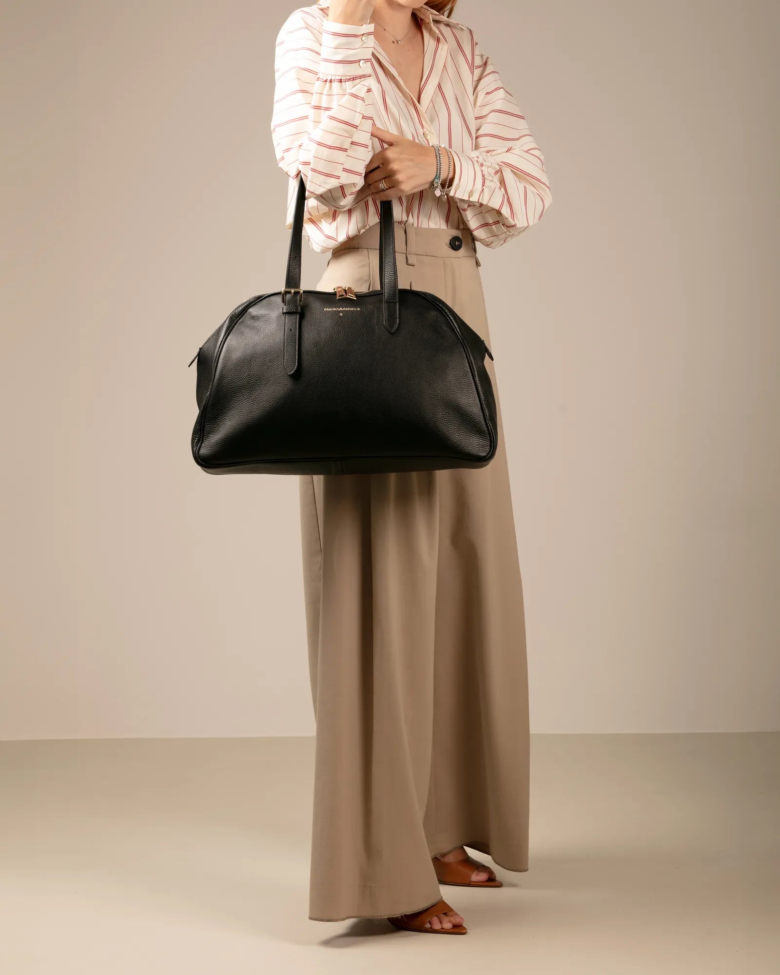 Marks&Angels Borse a Spalla Alessia Nero borsa oversize in pelle