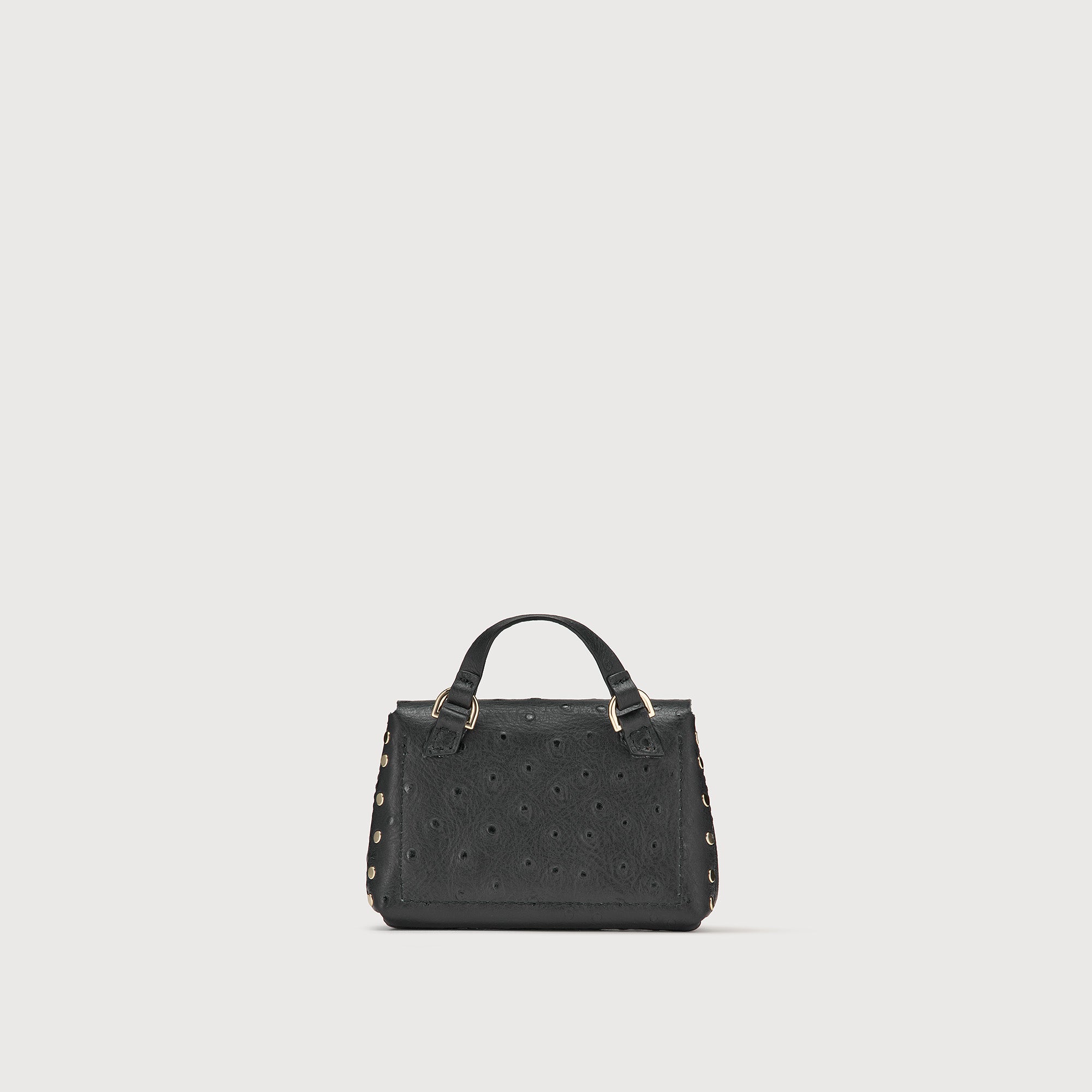 Zanellato Postina® Wallet MINI portafoglio Black Crater in pelle stampata