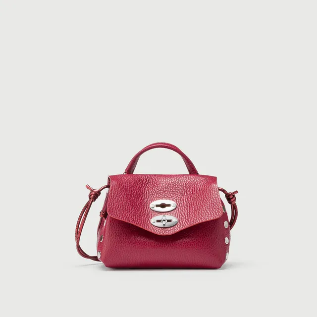 Zanellato Postina® SBABY borsa a mano e tracolla rossa laminata