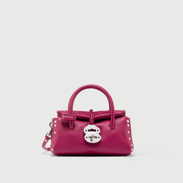 Zanellato Dotta® BABY borsa Pink Damasco in pelle martellata