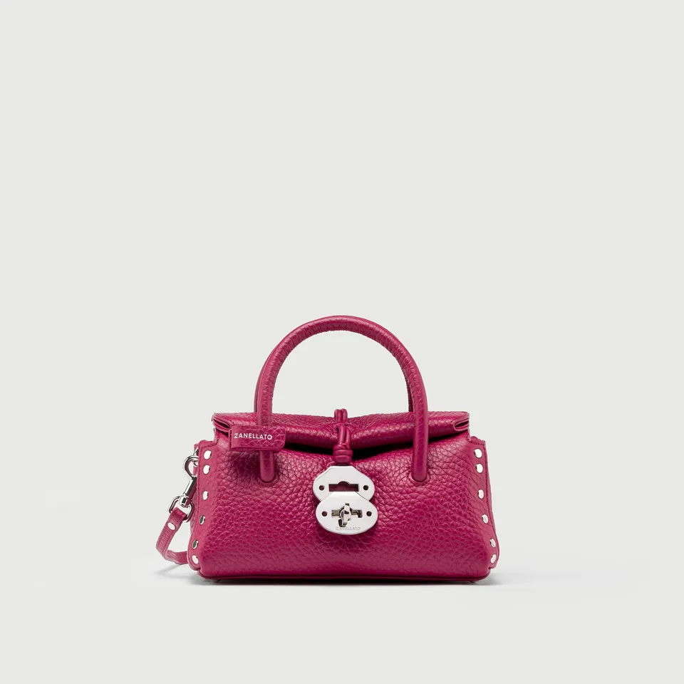Zanellato Dotta® BABY borsa Pink Damasco in pelle martellata