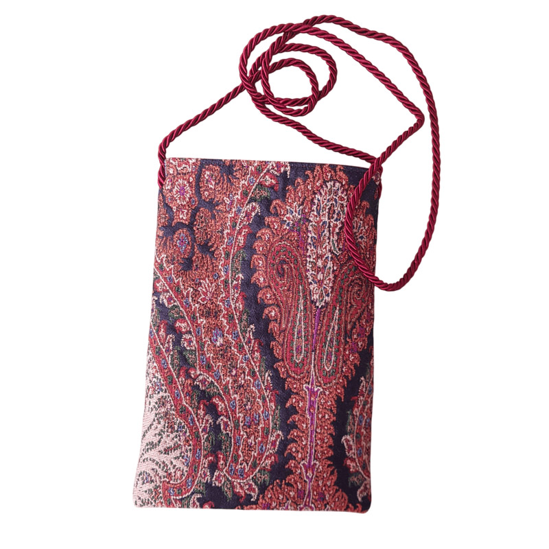 Borseggi Tibetane Tibetana Preziosa Semplice bordeaux borsa a tracolla