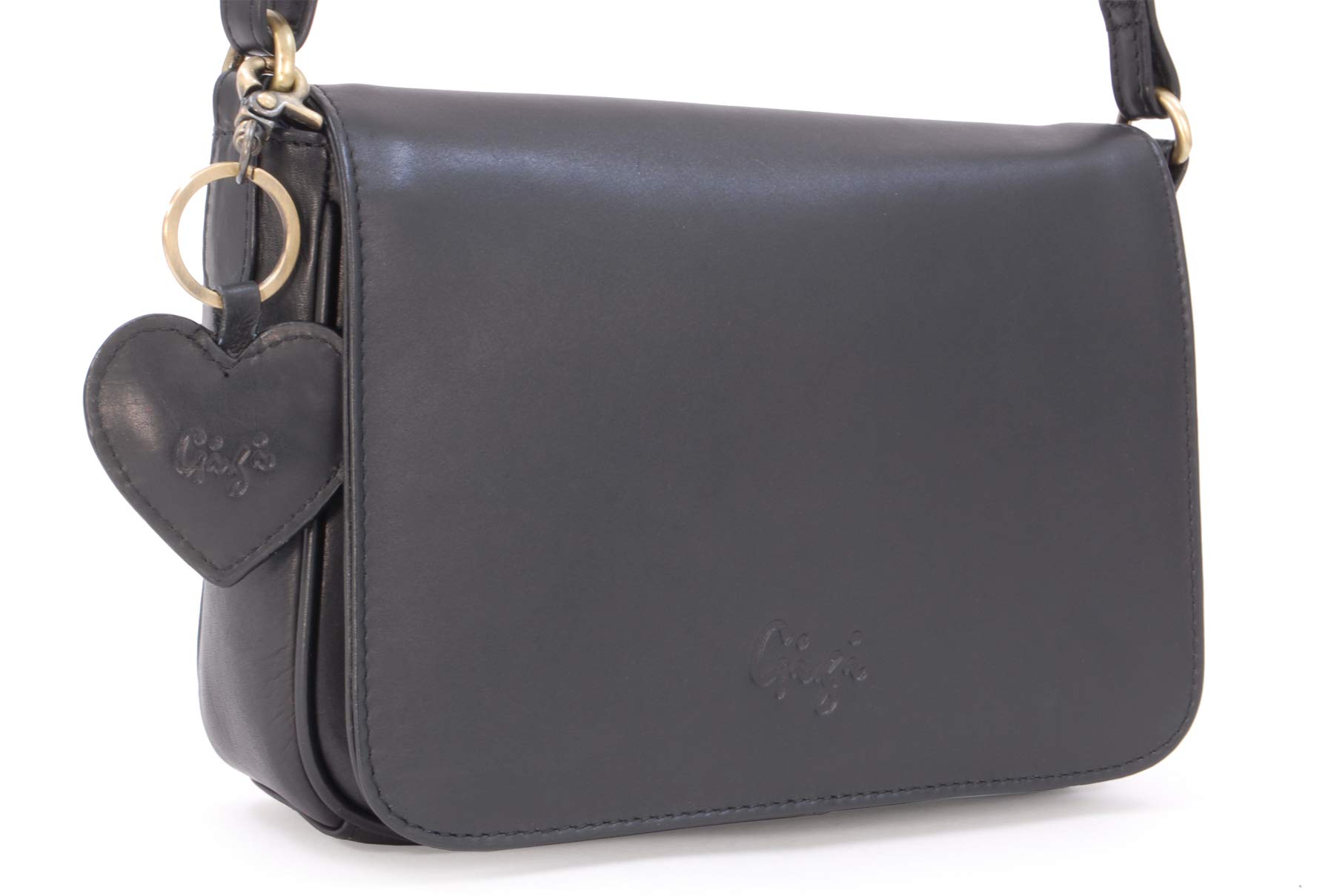Gigi Othello Collection 14578 borsa a tracolla piccola nera in pelle