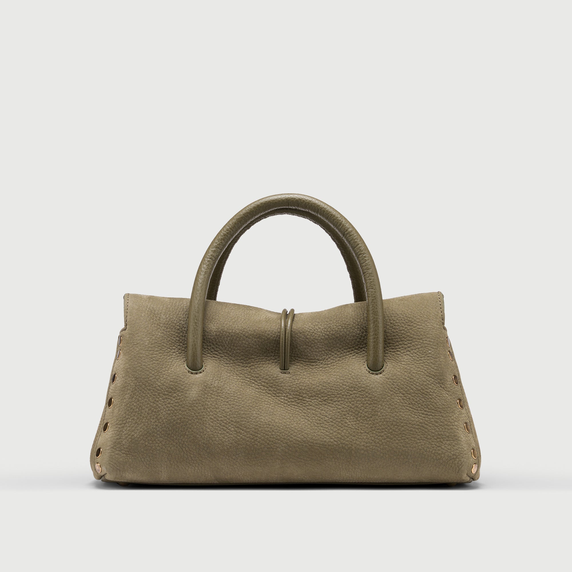 Zanellato Dotta® S borsa verde in pelle nabuk