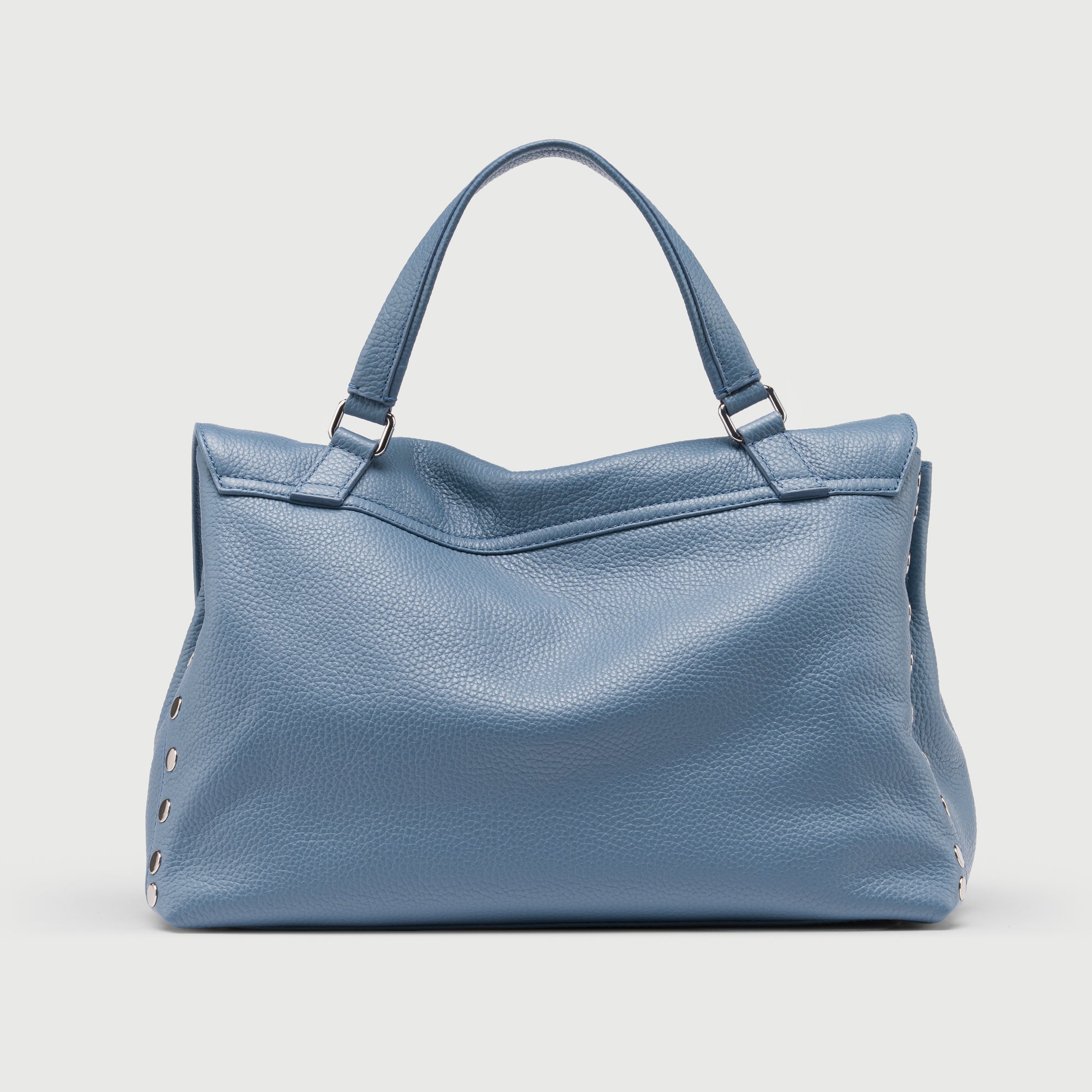 Zanellato Postina® M borsa Blu Sambuco Notturno in pelle martellata