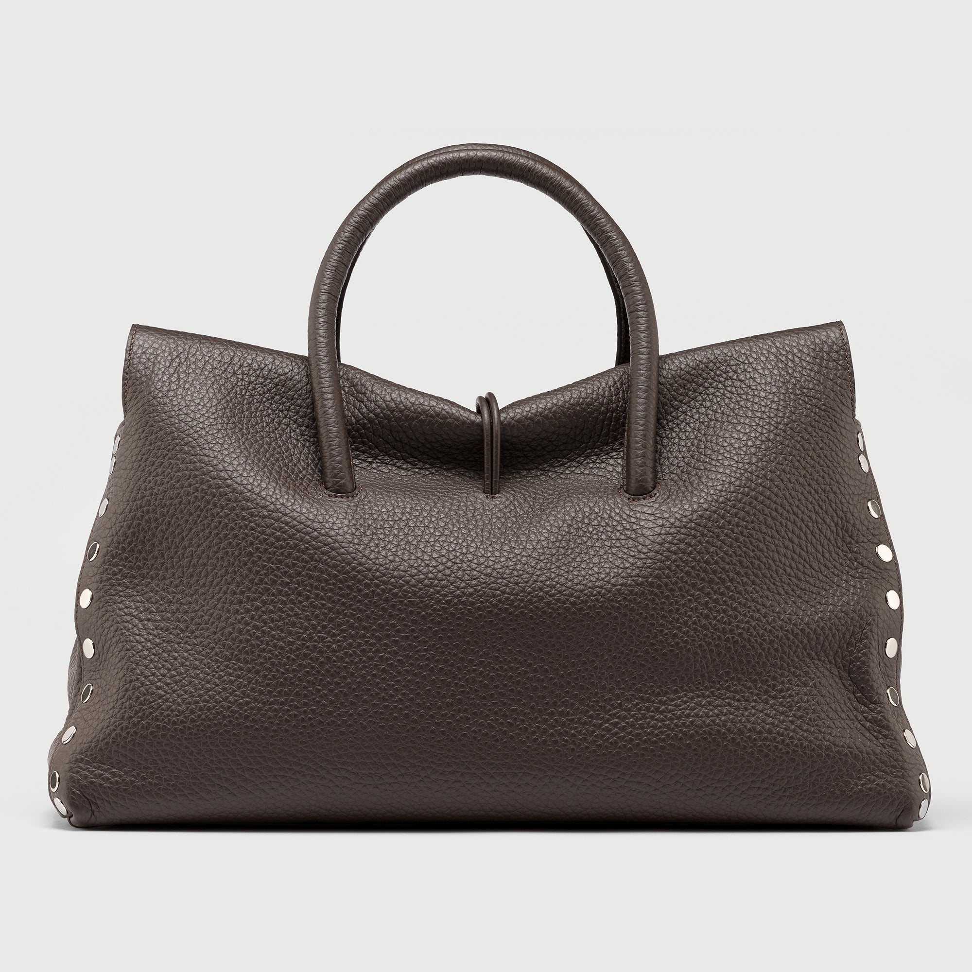 Zanellato Dotta® XL borsa marrone in pelle martellata