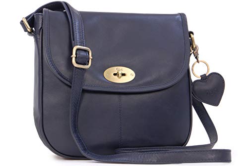 Gigi Othello Collection 8755T borsa a sella in pelle con tracolla regolabile