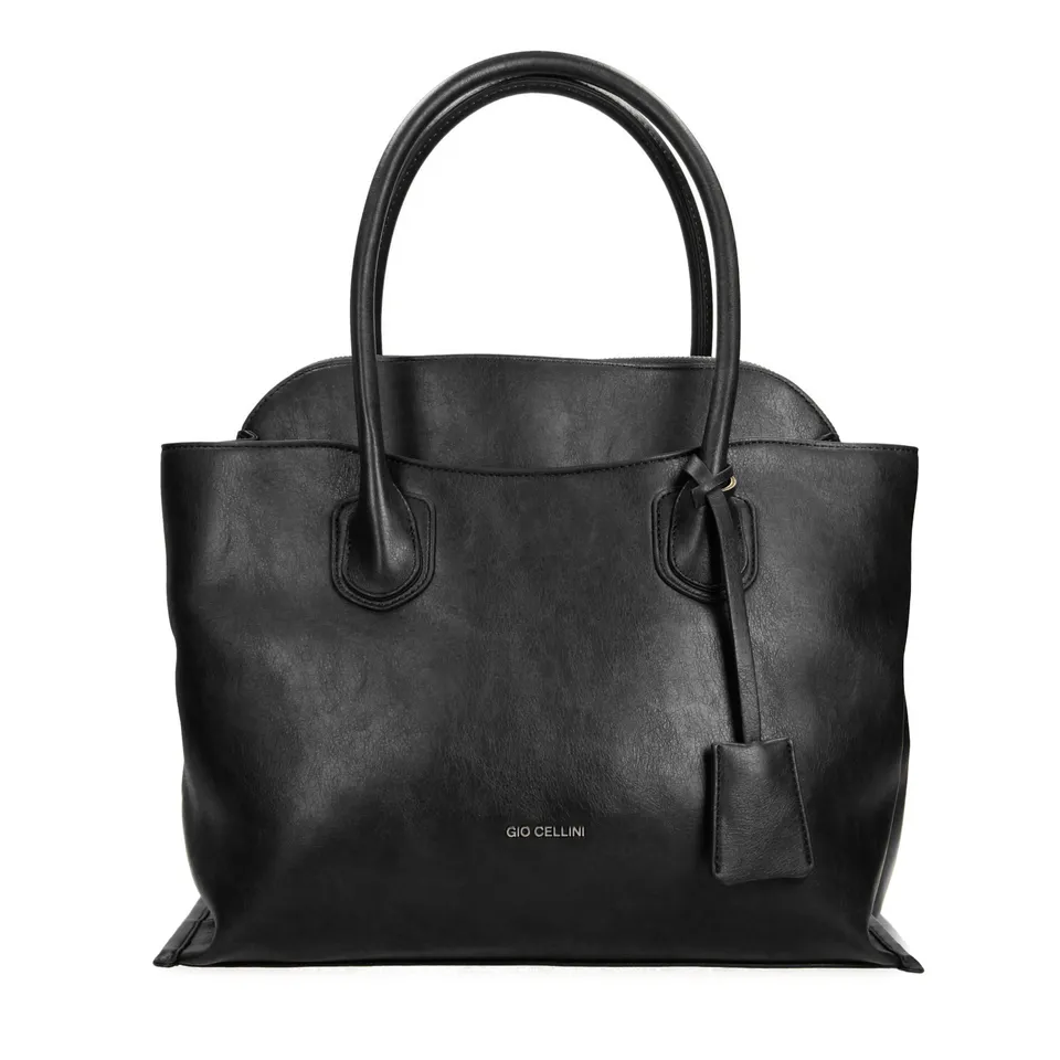 Gio Cellini BORSE Maxi Bag borsa nera ecopelle vintage