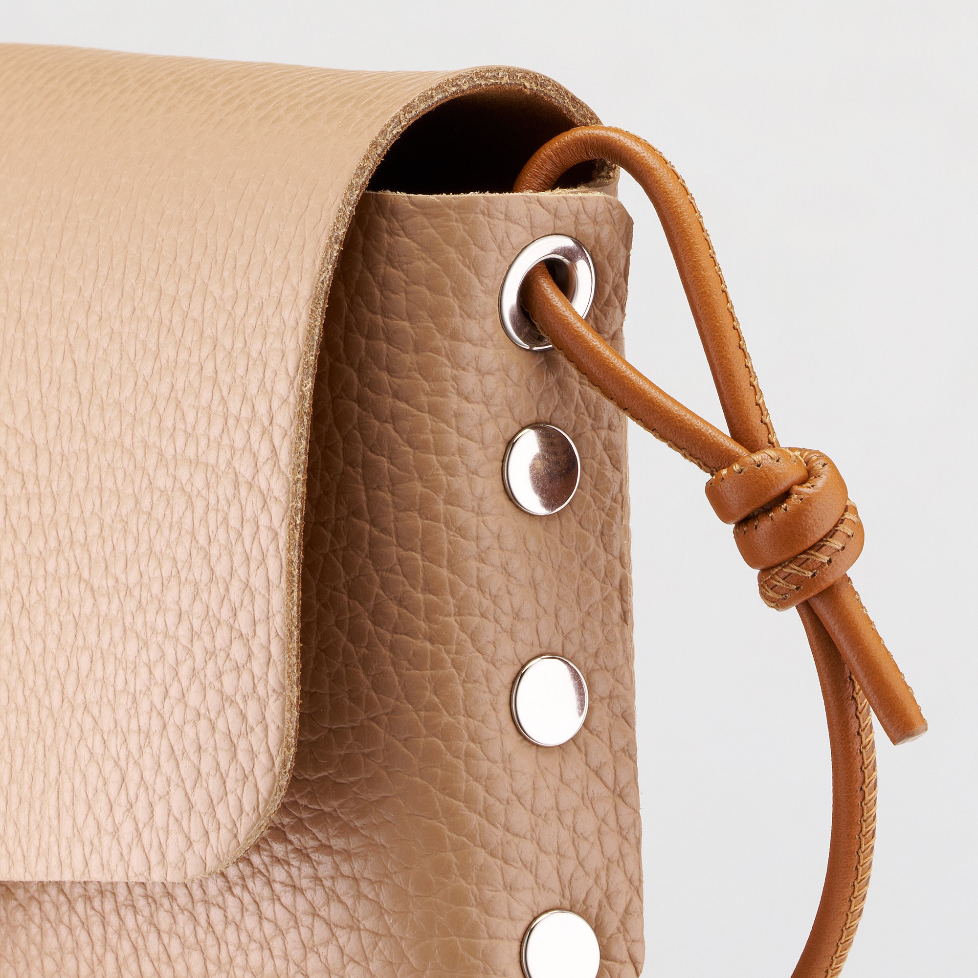 Zanellato Lettera® S clutch marrone pelle martellata