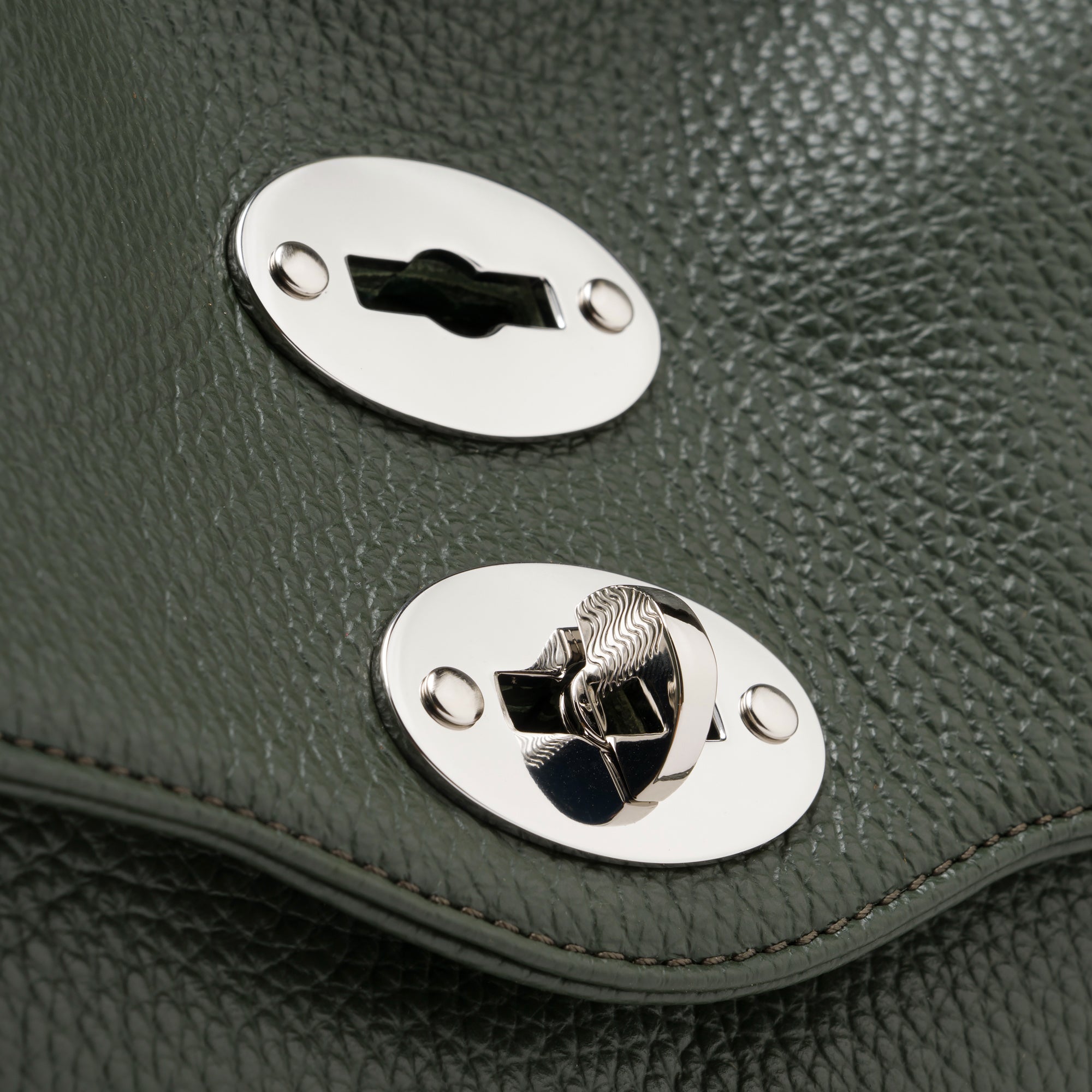 Zanellato Postina® S borsa Green Giardino di Boboli in pelle martellata