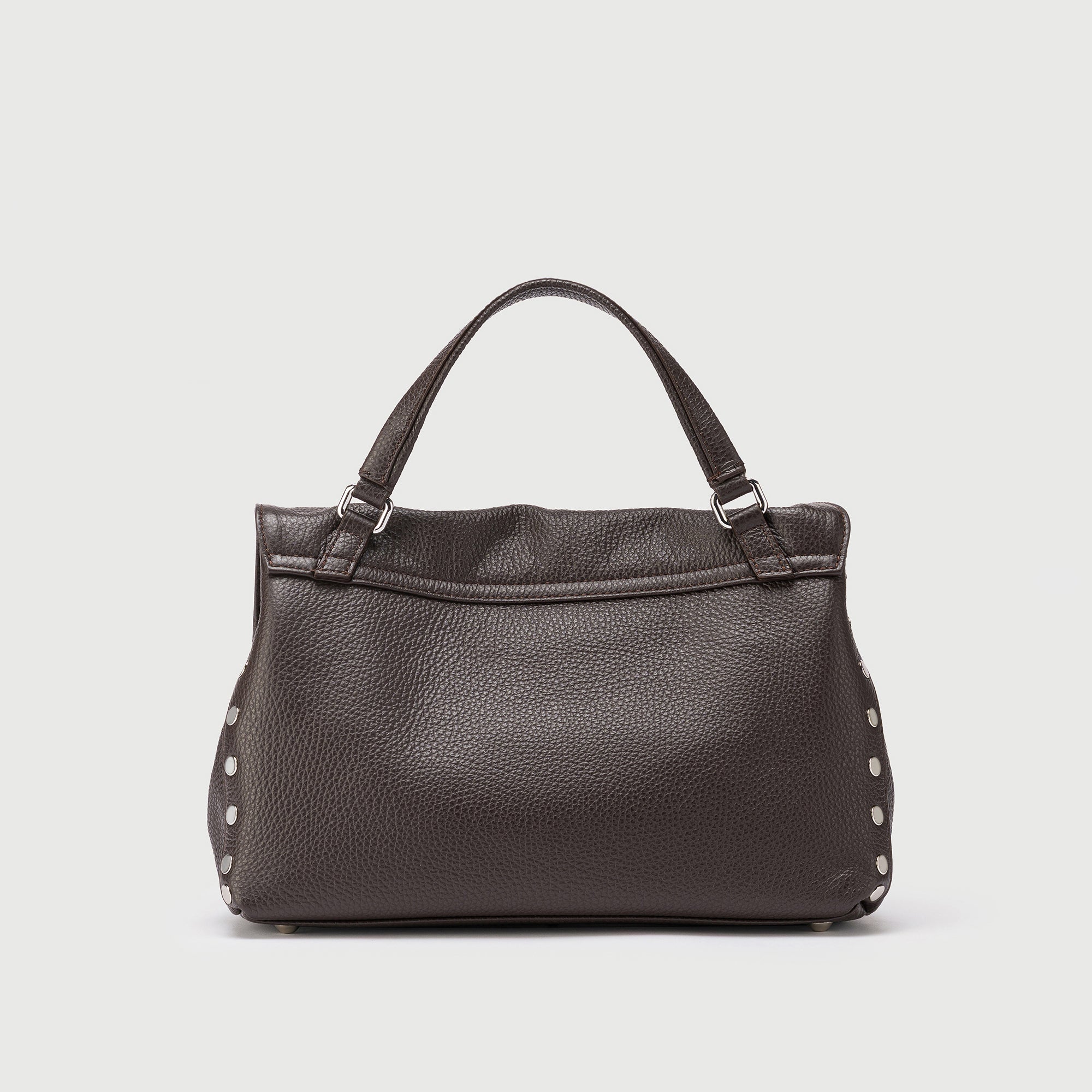 Zanellato Postina® S in Brown Dolce Amaro borsa in pelle martellata