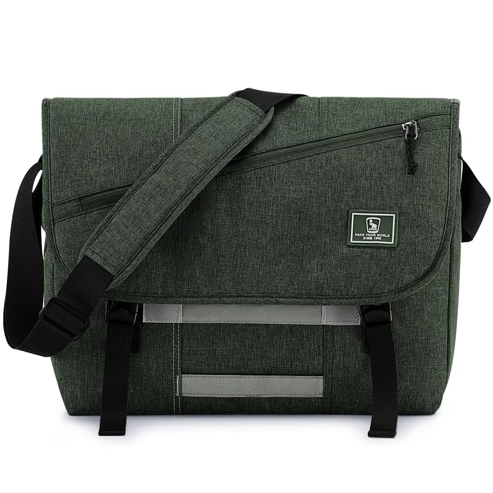 OIWAS Messenger Bags borsa a tracolla verde per laptop 15,6 pollici