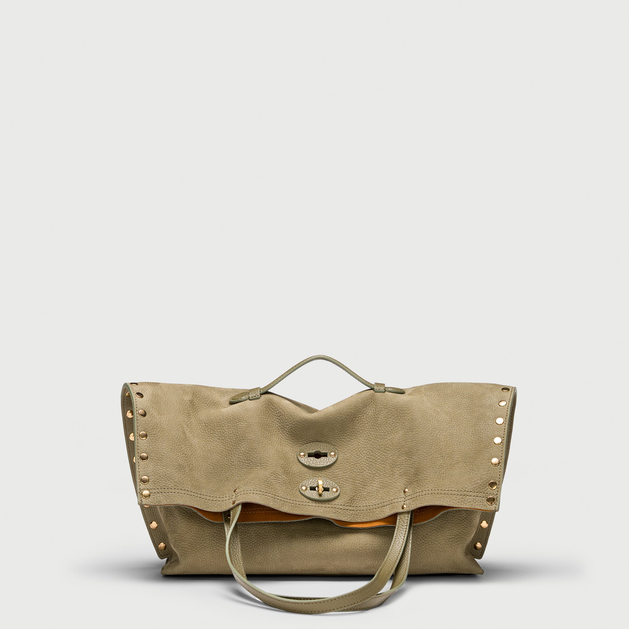 Zanellato A' Spasso® M borsa verde in nabuk
